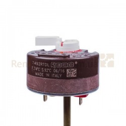 Термостат RTD 20A 250V, стрижень L = 270mm, 74/92 ° C + виходи на ламп. RECO Термостат RTD 20A 250V, стрижень L = 270mm, 74/92 ° C + виходи на ламп. RECO