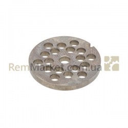 Решетка для мясорубки 8mm D=62mm (с пазом) NR8 Zelmer Решетка для мясорубки 8mm D=62mm (с пазом) NR8 Zelmer