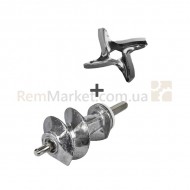 Набор шнек (с уплотн. кольцом) L=114mm + нож D=45mm s=4.5mm для мясорубки Moulinex