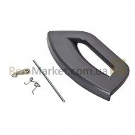 Ручка двери (люка) в сборе для стиральной машины Indesit серый