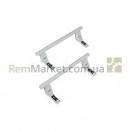 Комплект ручек двери (2 шт. верхняя/нижняя) для холодильника L=245mm Liebherr белый