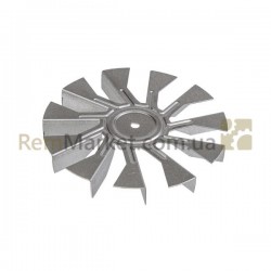 Крыльчатка вентилятора для духовки (метал.) D=126mm d отв.=6mm Zanussi Крыльчатка вентилятора для духовки (метал.) D=126mm d отв.=6mm Zanussi
