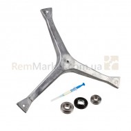 Ремонтний набір (хрестовина DC97-00124D ОРИГІНАЛ + сальник + підшипники 2 шт.) Для стир. машини Samsung