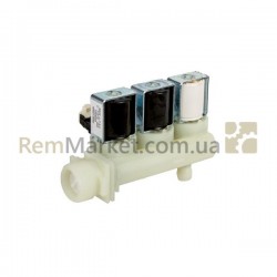Клапан подачи воды для стир. машины 3WAY/90/10/8mm Indesit Клапан подачи воды для стир. машины 3WAY/90/10/8mm Indesit
