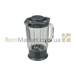Чаша блендера в зборі 1200ml (скло) для кух. комб. Kenwood сірий (аксесуар) Чаша блендера в зборі 1200ml (скло) для кух. комб. Kenwood сірий (аксесуар)