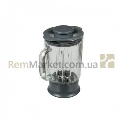 Чаша блендера в зборі 1200ml (скло) для кух. комб. Kenwood сірий (аксесуар) Чаша блендера в зборі 1200ml (скло) для кух. комб. Kenwood сірий (аксесуар)