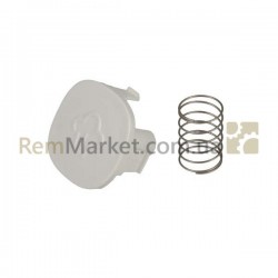Кнопка блокировки крышки с пружиной для мультиварки CE501132/87A Moulinex Кнопка блокировки крышки с пружиной для мультиварки CE501132/87A Moulinex