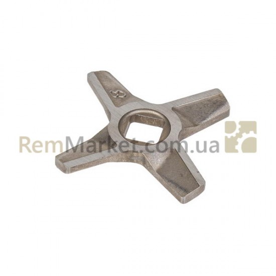 Нож для мясорубки D=55.5mm s=5mm Отв.=10x10mm NR8 (2-х стор.) ZMMA028X (A863109.00) Zelmer фото товара