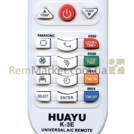 Пульт универ. для кондиционера K-3E (5000 кодов) Huayu фото товару