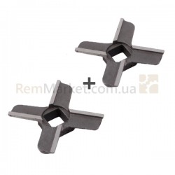 Набор ножей для мясорубки ZMMA015X (2 шт.) D=46mm s=9mm Отв.=9x9mm NR5 Zelmer Набор ножей для мясорубки ZMMA015X (2 шт.) D=46mm s=9mm Отв.=9x9mm NR5 Zelmer