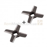 Набір ножів для м'ясорубки ZMMA018X (2 шт.) D = 54mm s = 9mm Відп. = 10x10mm NR8 Zelmer