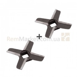 Набор ножей для мясорубки ZMMA018X (2 шт.) D=54mm s=9mm Отв.=10x10mm NR8 Zelmer Набор ножей для мясорубки ZMMA018X (2 шт.) D=54mm s=9mm Отв.=10x10mm NR8 Zelmer