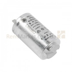 Пусковой конденсатор для стир. машины 8uF 425V 64x35mm (2 клемы) Zanussi Пусковой конденсатор для стир. машины 8uF 425V 64x35mm (2 клемы) Zanussi