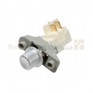 Мережева кнопка з декоративною кнопкою "мережу" для стир. машини Beko сріблястий