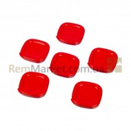 Набор крышек (6 шт.) для квадратной баночки Tefal красный
