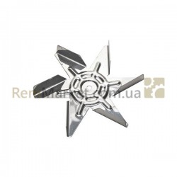 Крыльчатка вентилятора для духовки (метал.) D=150mm d отв.=6mm Beko Крыльчатка вентилятора для духовки (метал.) D=150mm d отв.=6mm Beko