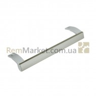 Ручка двері верхня / нижня для холодильника L = 285mm Атлант білий / сріблястий