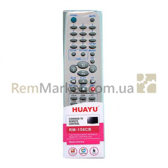 Пульт для телевизора RM-158CB (2 кода) универсальный HUAYU фото товару